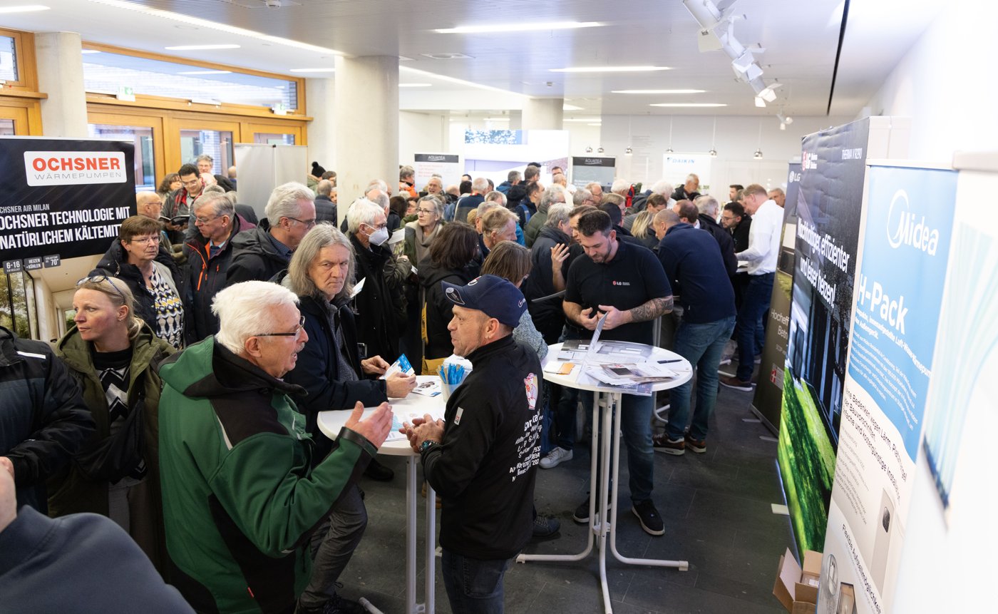 Dichtes Publikum beim Wärmepumpen-Infotag in Stuttgart